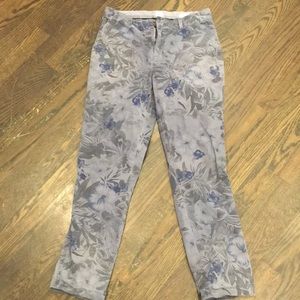 Gap Navy Flower Girlfriend Chino size 2